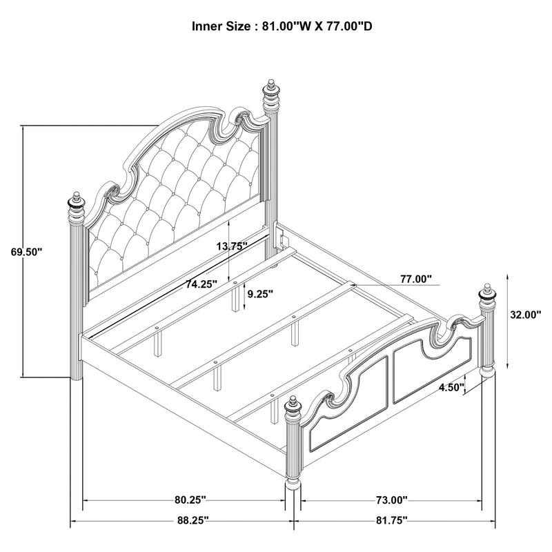 Celina 4 Pc Bedroom Set