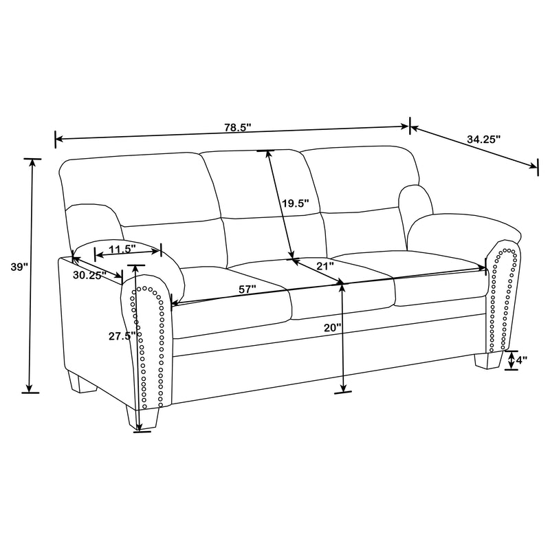 Clementine Stationary Sofa