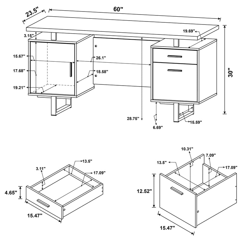 Lawtey Computer Desk