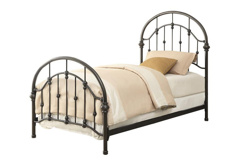 Rowan Twin Bed Dark Bronze - Furniture Center (NY)