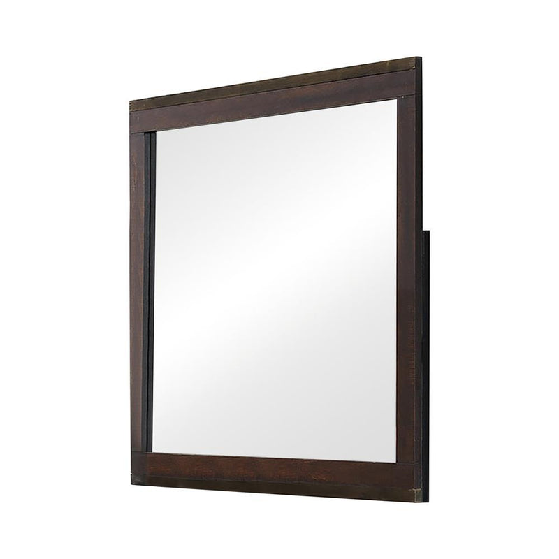 Edmonton Dresser Mirror Rustic Tobacco - Furniture Center (NY)