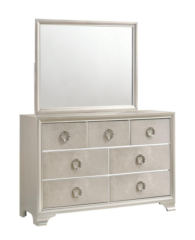 Salford 7-drawer Dresser Metallic Sterling - Furniture Center (NY)