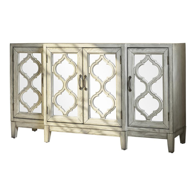 Mckellen 4-door Accent Cabinet Antique White - Furniture Center (NY)