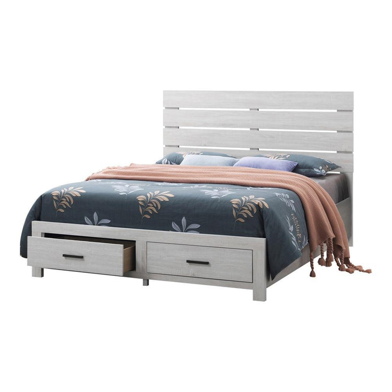 Brantford Eastern King Panel Bed Coastal White - Furniture Center (NY)