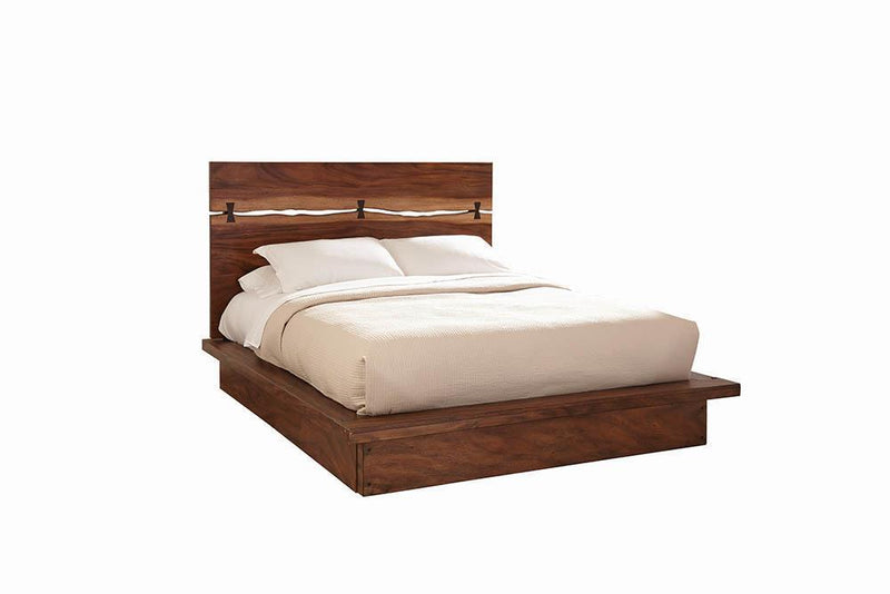 Winslow Storage Eastern King Bed Smokey Walnut and Coffee Bean - Furniture Center (NY)