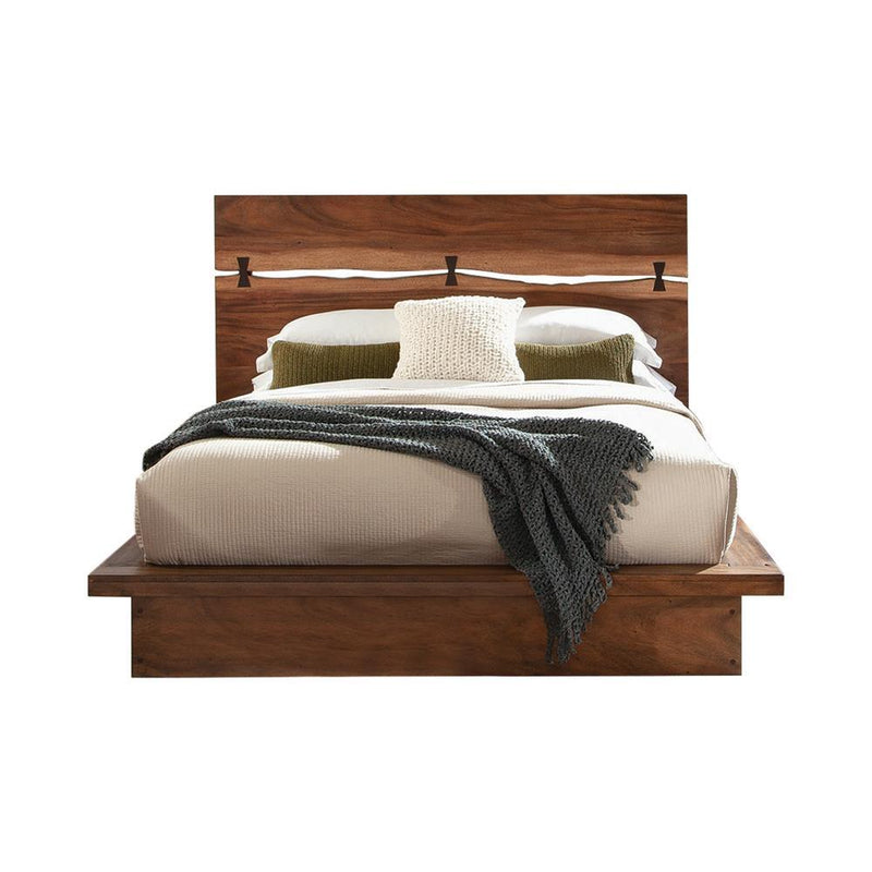 Winslow Storage Eastern King Bed Smokey Walnut and Coffee Bean - Furniture Center (NY)