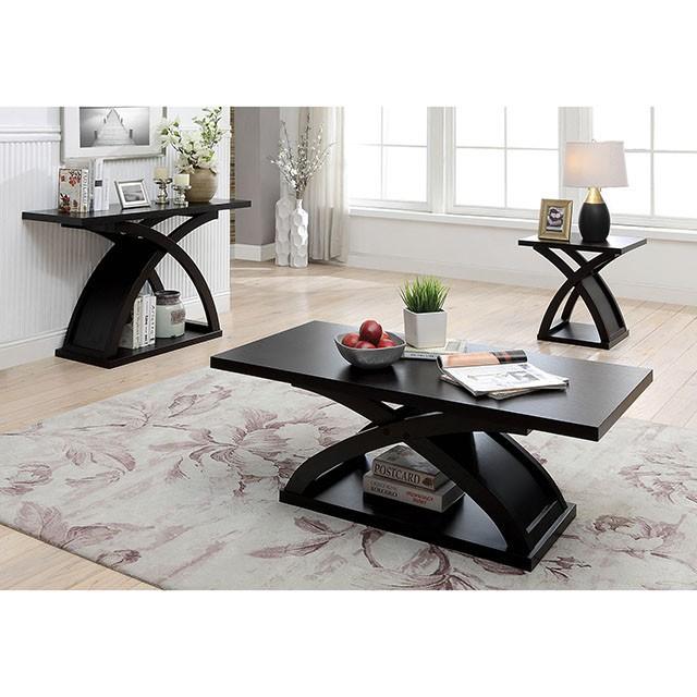 Arkley Espresso End Table - Furniture Center (NY)