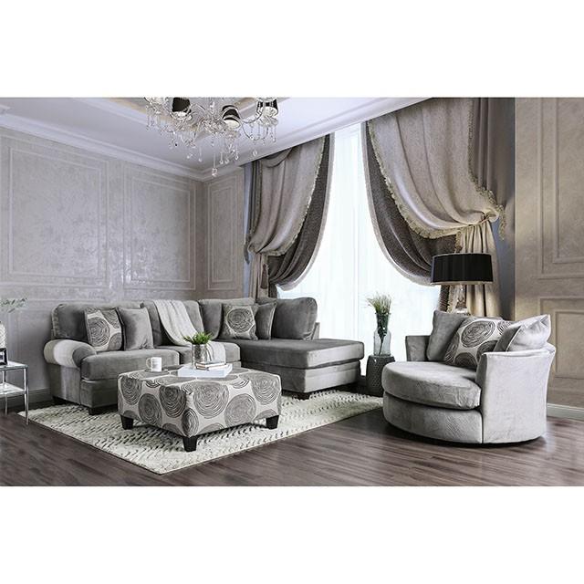 Bonaventura Gray Sectional - Furniture Center (NY)