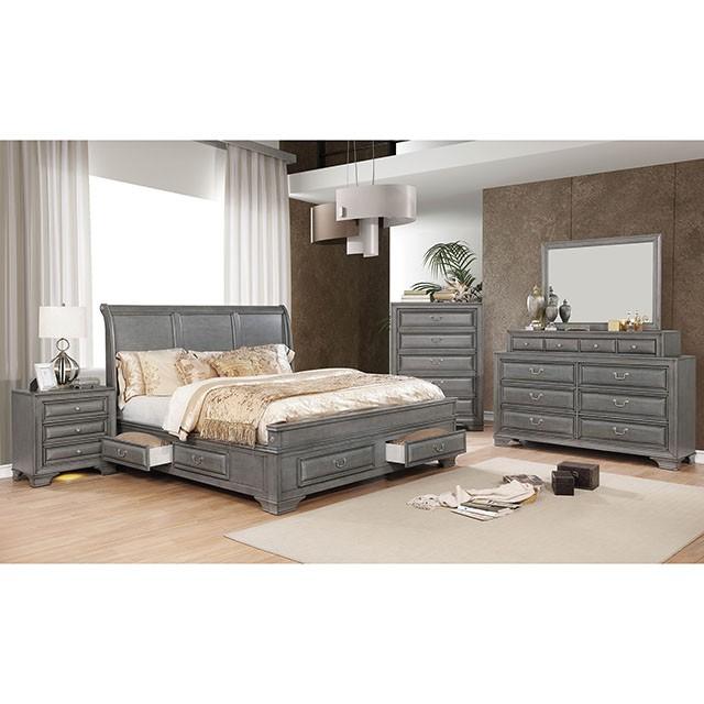 Brandt Gray Cal.King Bed