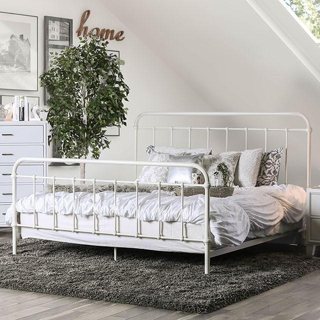 IRIA Vintage White E.King Bed image