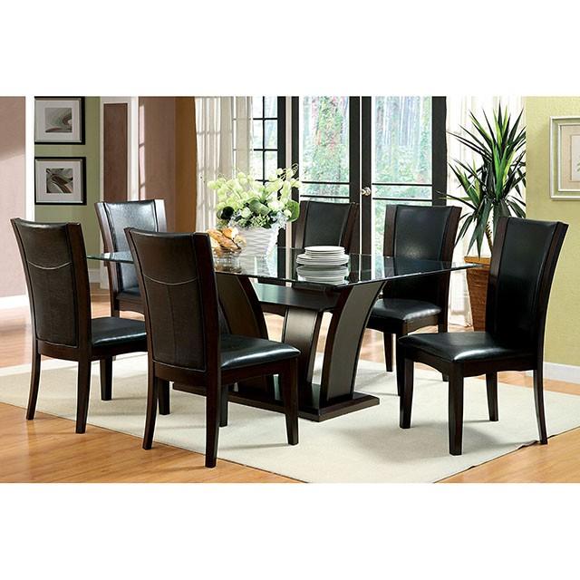 Manhattan I Dark Cherry/Brown Side Chair, Espresso (2/CTN) - Furniture Center (NY)