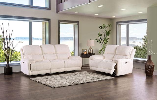 MORCOTE Power Recliner, Beige - Furniture Center (NY)