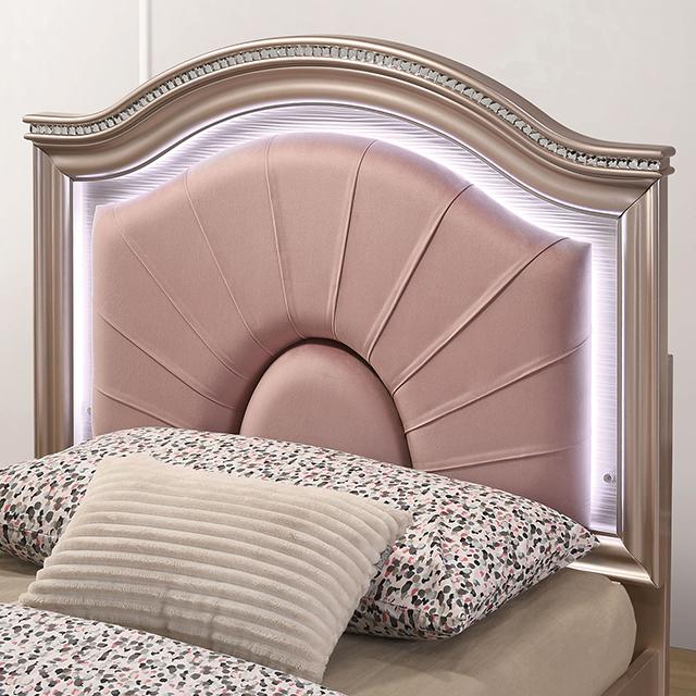 ALLIE Full Bed, Rose Gold - Furniture Center (NY)