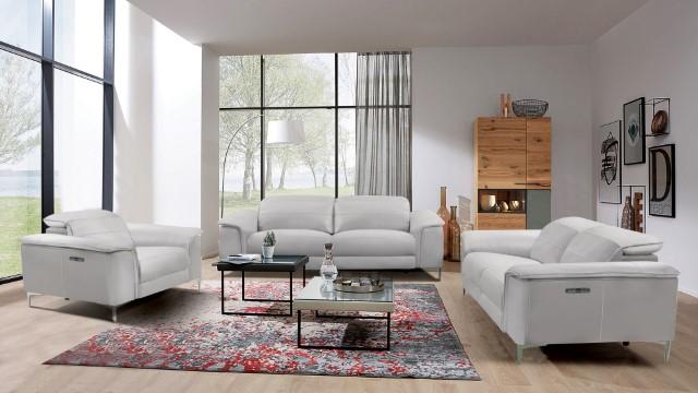 ASCONA Power Sofa, Light Taupe - Furniture Center (NY)