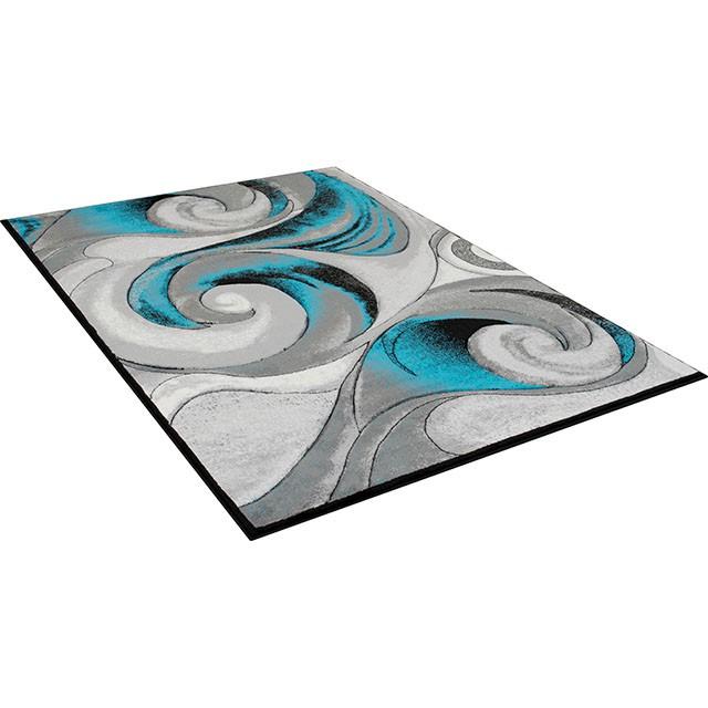 Niksar Turquoise 5' X 7' Area Rug - Furniture Center (NY)