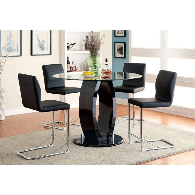 LODIA II Black Counter Ht. Chair - Furniture Center (NY)