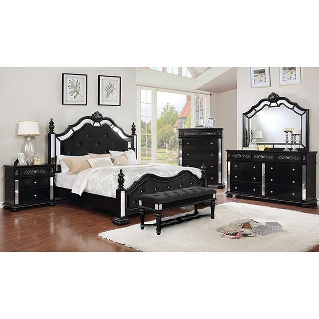 Azha Black Chest - Furniture Center (NY)