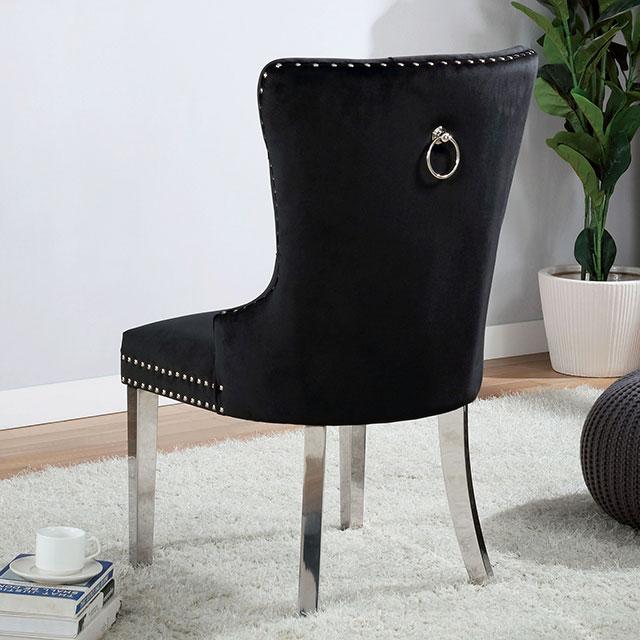 JEWETT Chair, Black (2/CTN) - Furniture Center (NY)