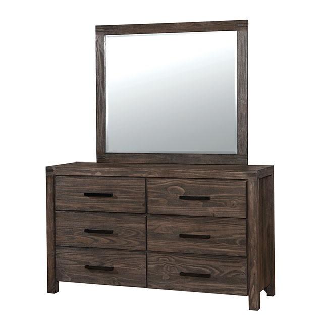 Rexburg Wire-Brushed Rustic Brown Dresser - Furniture Center (NY)