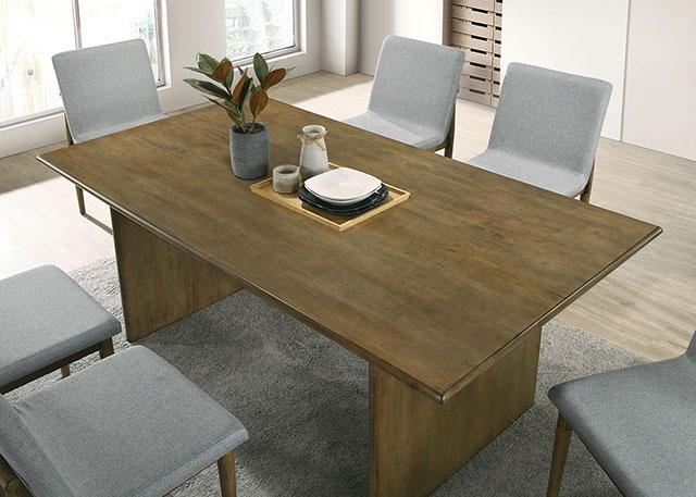 ST GALLEN Dining Table, Natural Tone/Light Gray - Furniture Center (NY)