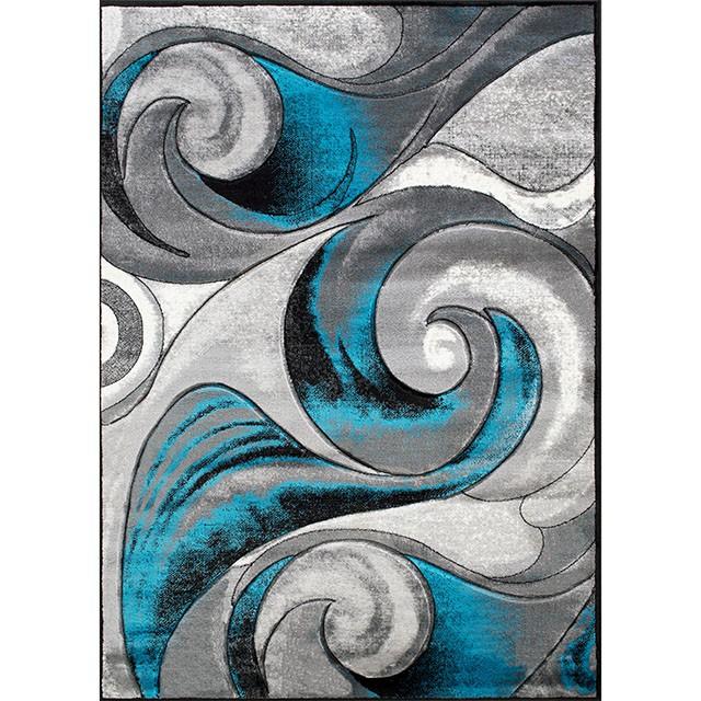 Niksar Turquoise 5' X 7' Area Rug - Furniture Center (NY)