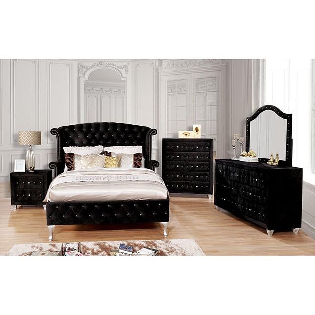 Alzire Black Dresser - Furniture Center (NY)