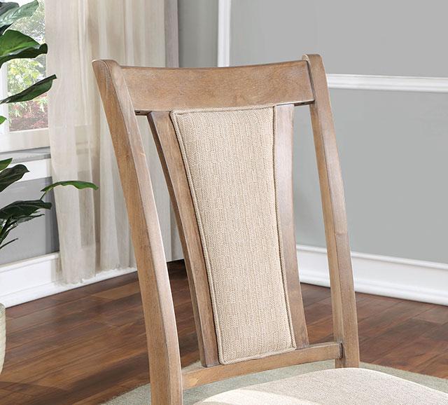 UPMINSTER Side Chair (2/CTN), Natural Tone/Beige - Furniture Center (NY)