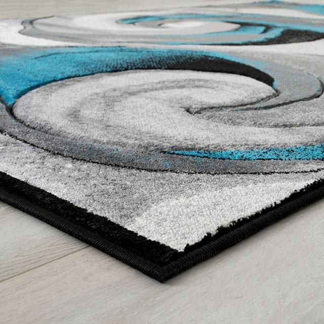 Niksar Turquoise 5' X 7' Area Rug - Furniture Center (NY)