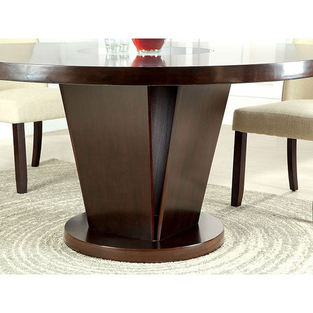 Cimma Espresso Round Dining Table