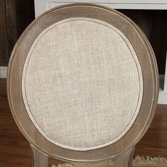 Kathryn Rustic Dark Oak Round Dining Table, Rustic Oak - Furniture Center (NY)