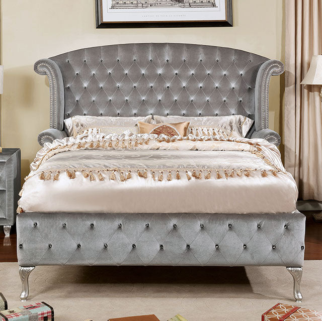 Alzir Gray Queen Bed - Furniture Center (NY)