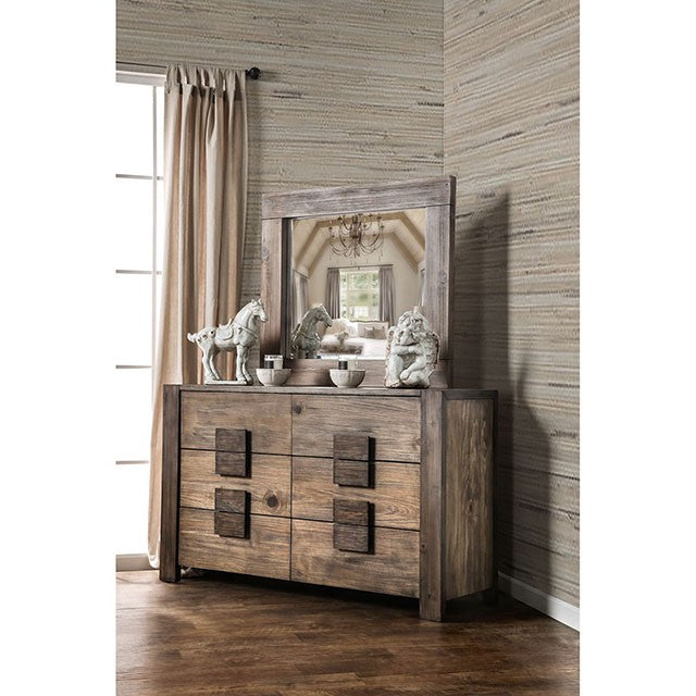 AVEIRO Rustic Natural Tone Dresser - Furniture Center (NY)