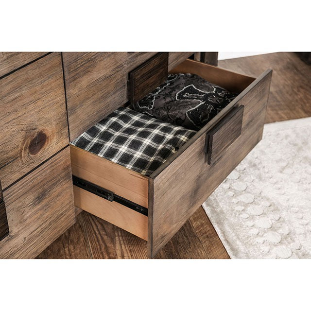 AVEIRO Rustic Natural Tone Dresser - Furniture Center (NY)