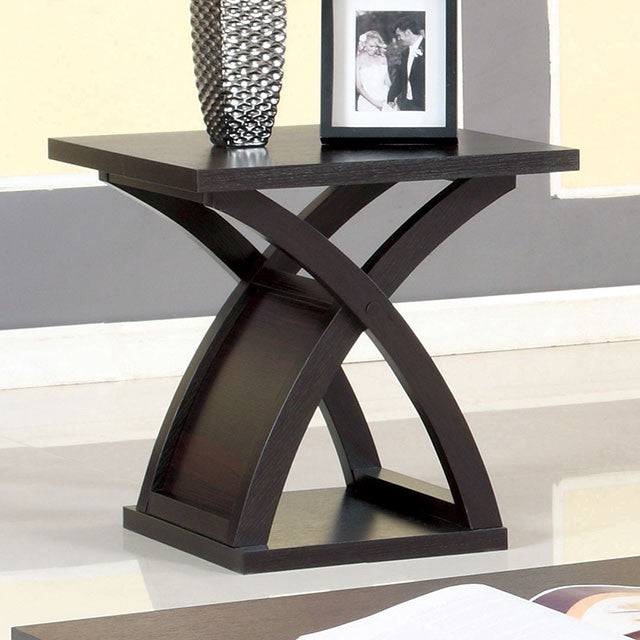 Arkley Espresso End Table - Furniture Center (NY)